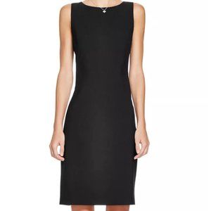 Theory Betty 2B Black Sleeveless Wool Shift Dress EUC